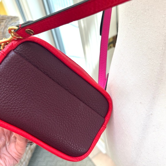 Tory Burch NWT Perry Patchwork Hearts 💕Mini Bag Leather Crossbody Adjustable - Picture 13 of 14